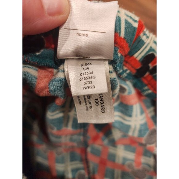 Hanna Andersson + Disney Santa Mickey Mouse Pajamas Mens L Long John Flannel - Picture 14 of 15